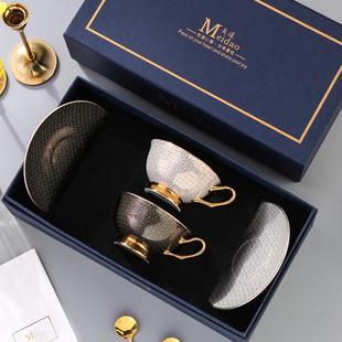 美道咖啡杯情侣杯子高档精致欧式奢华下午茶茶具英式轻奢骨瓷套装