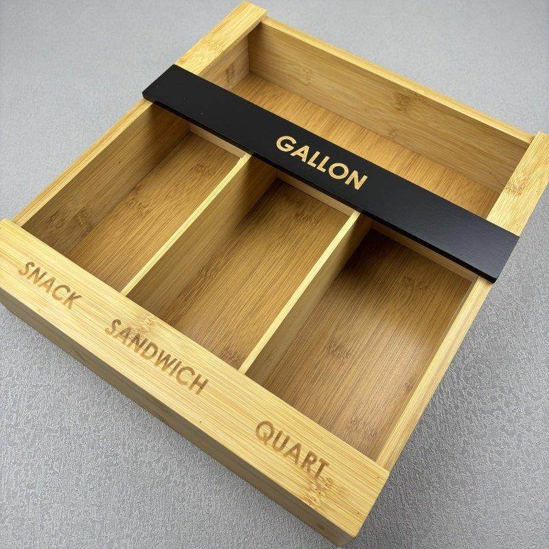 出口外贸单！竹制收纳盒抽屉分格食品袋收纳厨房柜子整理盒,收纳整理,桌面收纳盒,淘宝优惠券,粉丝福利购,淘宝优惠卷