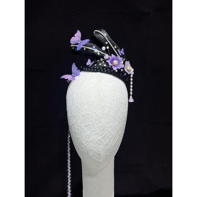 饰良人儿童古典舞少儿剧目蝶香舞蹈头饰蝴蝶头饰演出表演舞台发饰