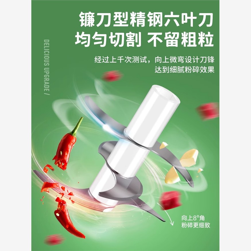 电动小型绞肉机料理搅拌机搅蒜蒜泥神器饺子馅辣椒手动家用碎菜机