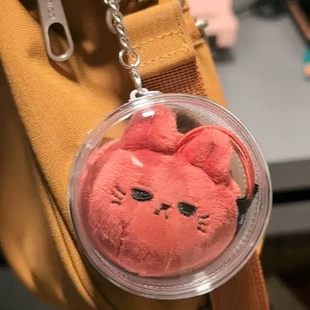 8cm娃包迷你超小遛娃包高透防水防尘娃包迷你脸包萌粒收纳保护套