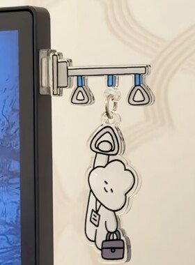 打工人牛马专属电脑摆件上班地铁立牌亚克力显示屏侧面解压装饰品