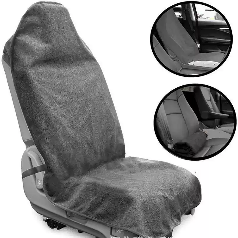 通用汽车座椅套户外运动毛巾吸防水防汗车用斗式座椅防滑保护套垫