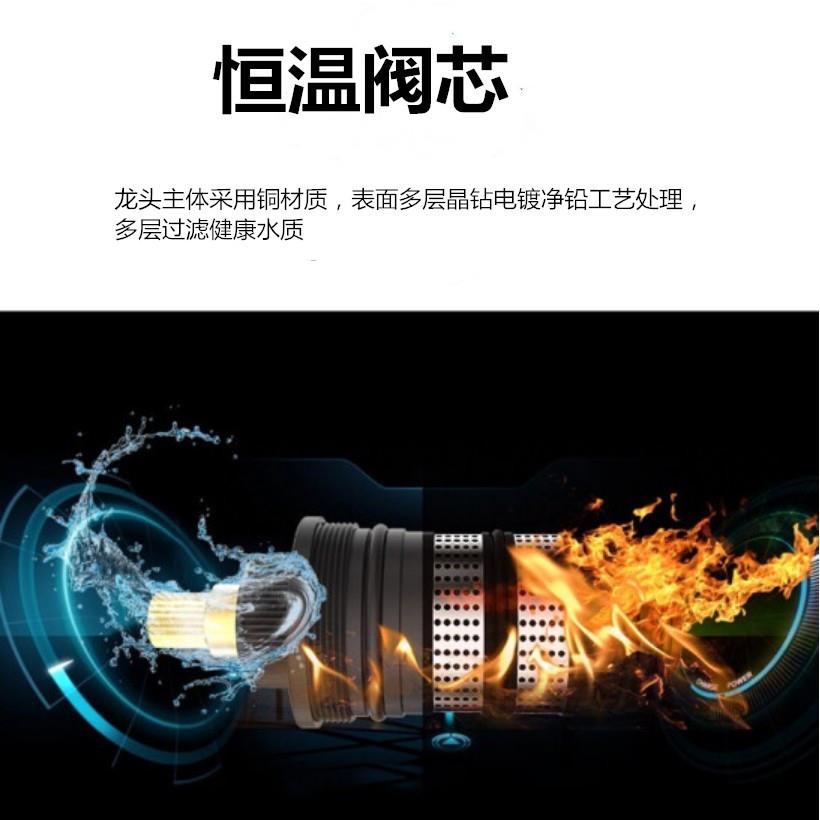 新款直销黄铜恒温四方多功能淋浴花洒套装卫生间增压喷枪淋浴器手