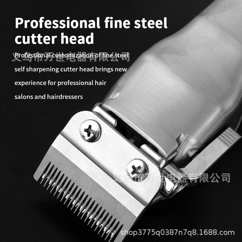 直销新款亚马逊美发金属专业电动理发器套装电推剪USB充电电推子