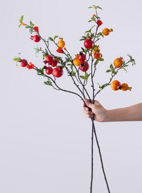 直销新款9头石榴仿真花假花绿植物婚庆INS风跨境装饰品MW76602