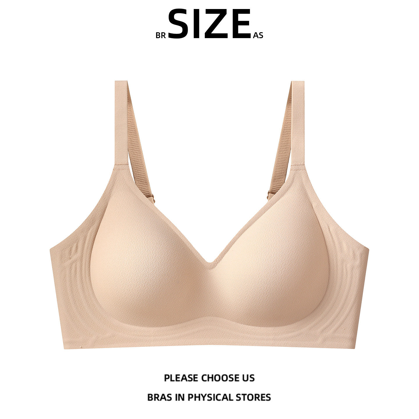 BR SIZE AS广东汕头文胸罩内衣女小胸聚拢收副乳无痕美背超薄新款