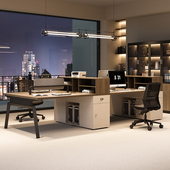 职员办公桌椅组合简约办公桌员工位六人位卡座财务员工桌家具