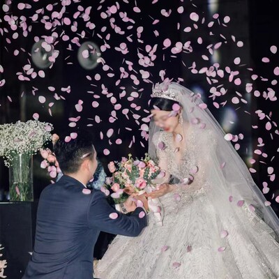 流星雨礼花筒结婚庆手持室内小礼炮婚礼彩带爱心花瓣婚礼喷花筒