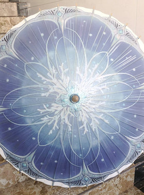 剑三蓬莱海月骨防雨防晒古典手工桐油纸伞COS汉服拍照装饰伞包邮