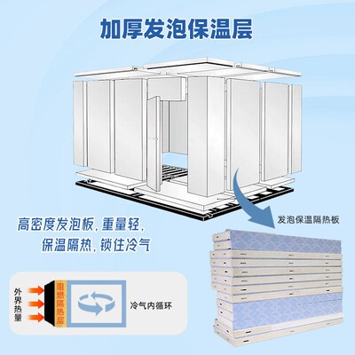 冷库全套设备制冷冻库蔬菜肉大型小型10平方超市商用低温冰库