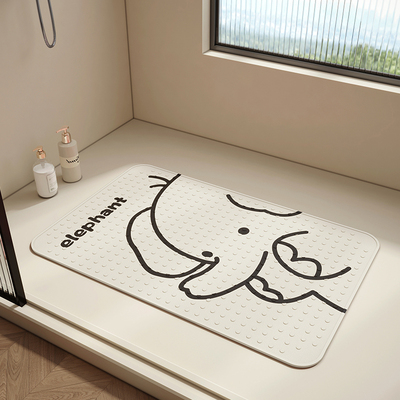 PVC浴室防滑垫淋浴房吸盘垫防摔脚垫家用儿童洗澡洗手间免洗地垫