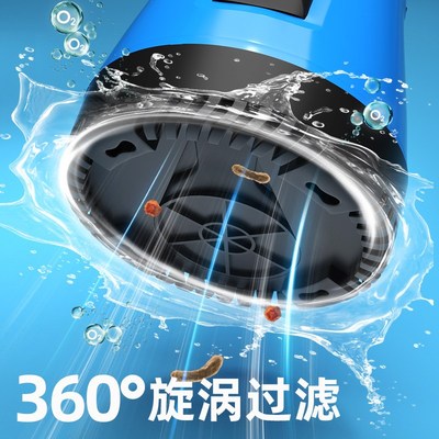 鱼缸潜水泵抽水泵小型静音循环水泵过滤器底吸式鱼池吸鱼粪换水泵