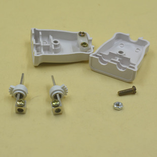 包邮 20只国标二脚转动两极电源插头单相220V接头10a250v公插座