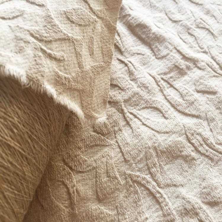 新款直销新品直供现货提花麻面料复古服装窗帘抱枕DIY亚麻棉绣花