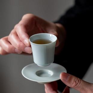 仿古釉手工影青杯垫陶瓷茶托青瓷隔热杯垫杯托家用功夫茶 直销新款