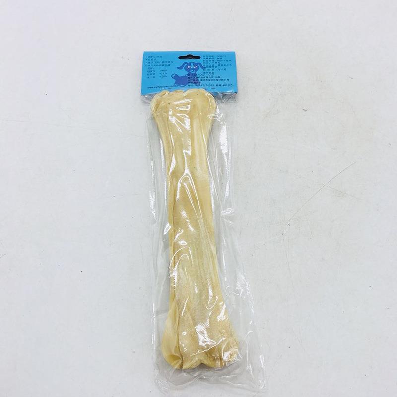 新款直销茂源皮压骨宠物零食10.5寸狗咬胶狗磨牙棒狗骨头中大型犬图片