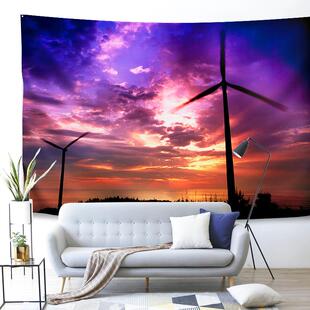 直销新款大尺寸挂布墙壁装饰挂毯壁毯墙布床头卧室客厅背景布森林