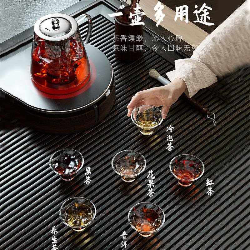 直销新款玻璃泡茶壶茶具套装家用花茶水壶耐高温加厚耐热过滤水壶
