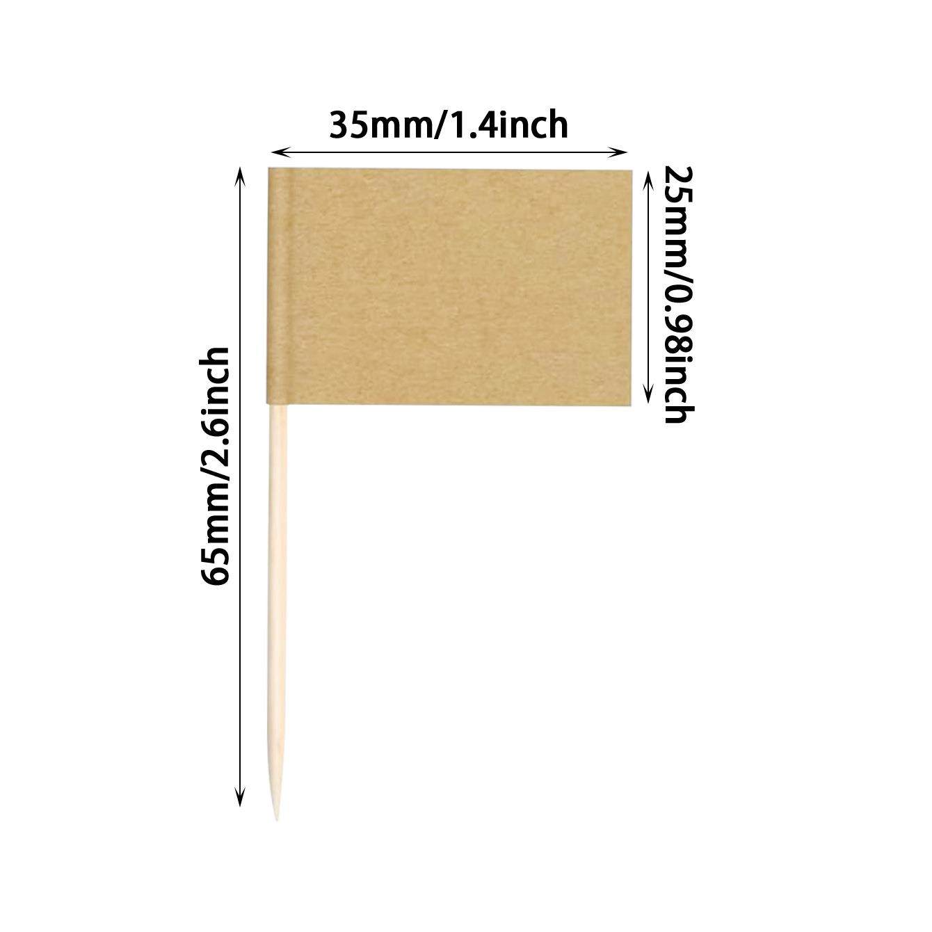 直销新款50支装蛋糕装扮装饰插旗插件 果盘小吃装饰小旗子 牛皮纸
