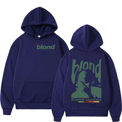 欧美卫衣Rapper Frank Retro Graphic Hoodie Men Hip Hop Ocean