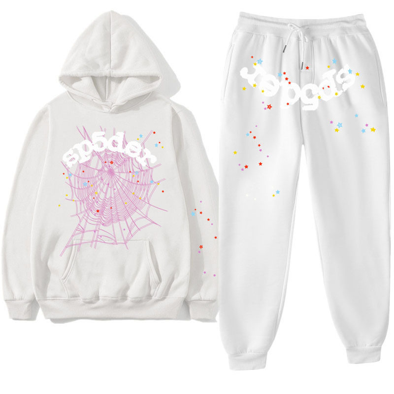 蜘蛛网宽松运动服宽松长裤跑步服