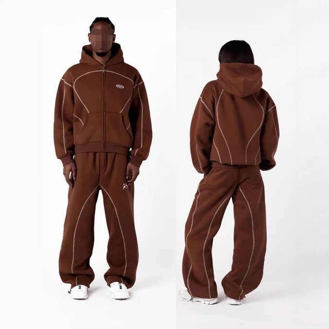 欧美跨境fashion风衣Y2休闲运动套装