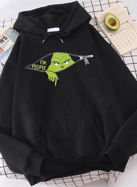 Christmas sweatshirt圣诞节印花长袖上衣跨境秋冬季搞怪连帽卫衣