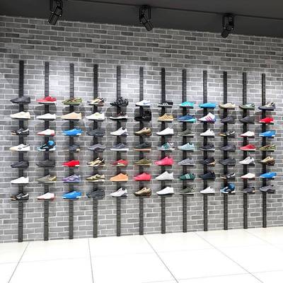 鞋店鞋架展示架店铺用上墙运动鞋架子商用直播鞋墙鞋子专用鞋货架