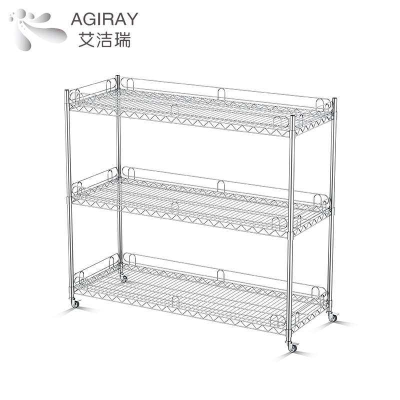洁净区不锈钢组装式货架 实验室车间304加厚不锈钢置物货架