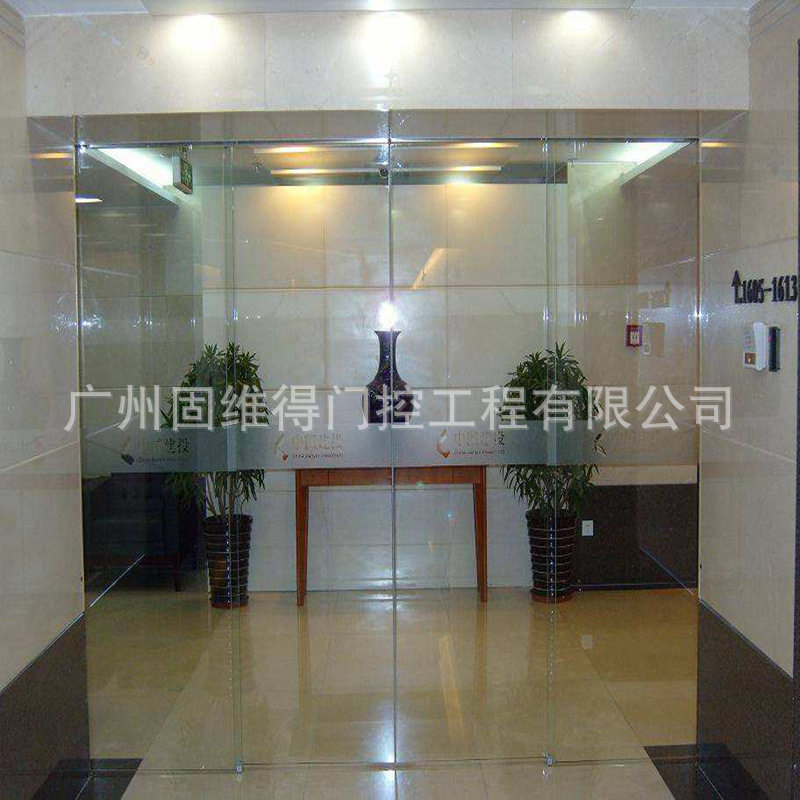 广州电动感应门玻璃自动门新款钢化玻璃移门感应玻璃门智能平移门