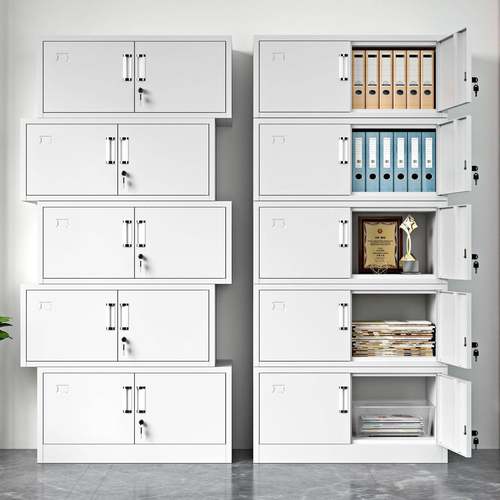 分体五节人事凭证档案资料顶柜办公室单节铁皮文件柜子带锁储物柜