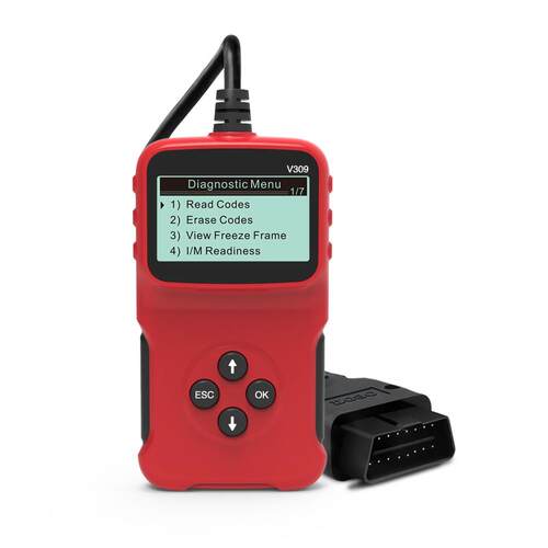 新外贸V309多功能汽车诊断仪读码器同MS309同功能彩盒包装