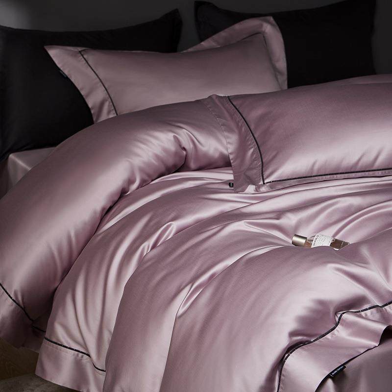 意大利140银线双股超级匹马棉四件套全棉高端床上用品进口