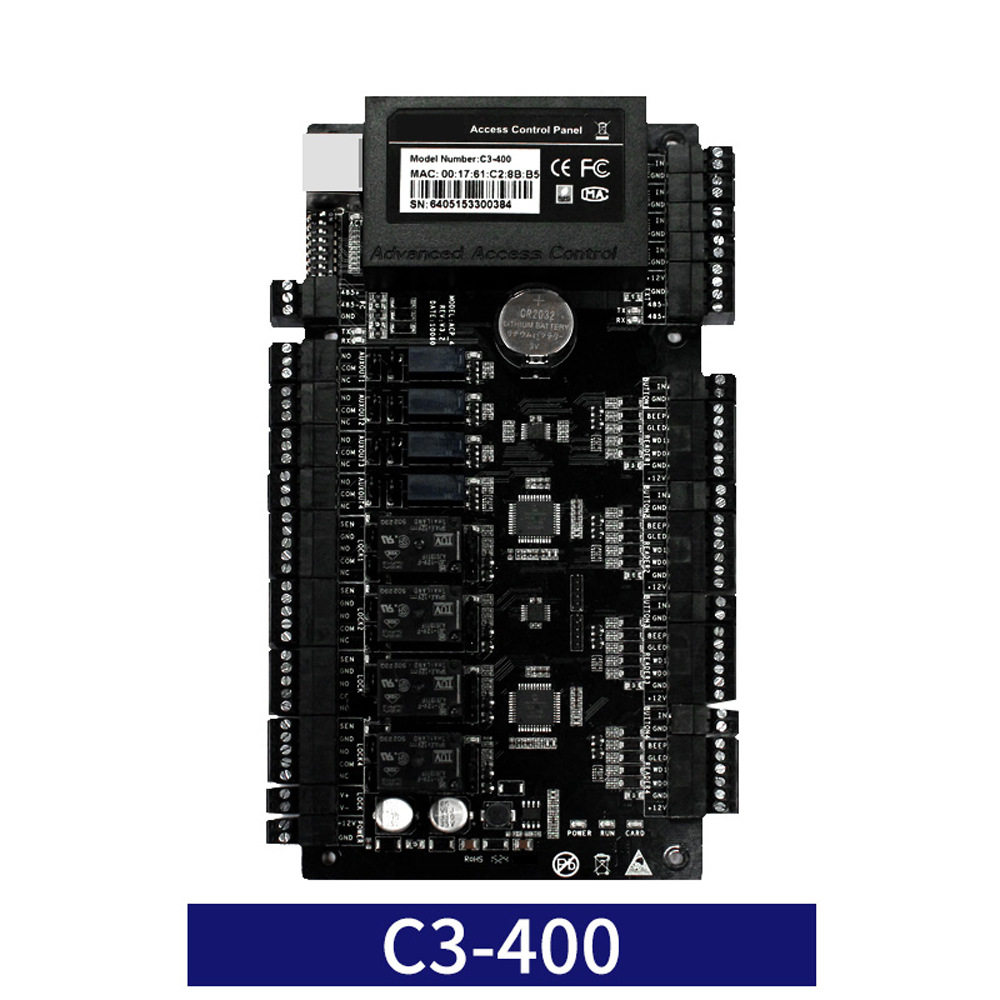 中控智慧C3-100单门C3-200双门C3-400四门门禁控制器主板控制板图片