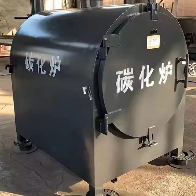 厂家直销现货木炭制造机 稻糠椰壳碳化炉制碳机 果木烧烤炭生产线