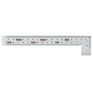SHINWA木工角尺不锈钢直角尺曲尺H-1411