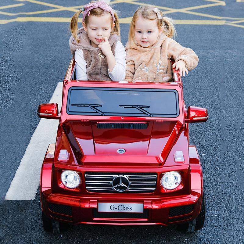 Lapunes奔驰大G儿童电动汽车四轮遥控童车电瓶玩具车可坐大人小孩
