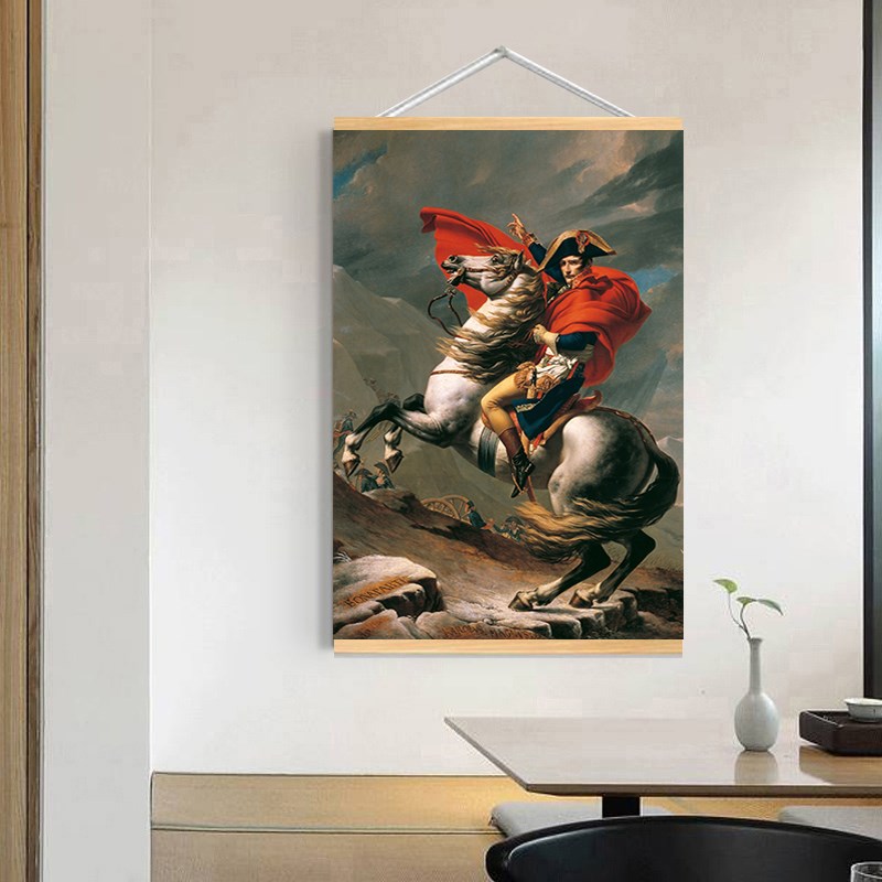 欧式客厅装饰画卧室玄关挂画过道书房人物画墙壁画美式拿破仑画像图片