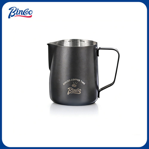 Bincoo咖啡拉花缸不锈钢尖嘴打奶缸带刻度打奶泡杯拉花神器咖啡杯