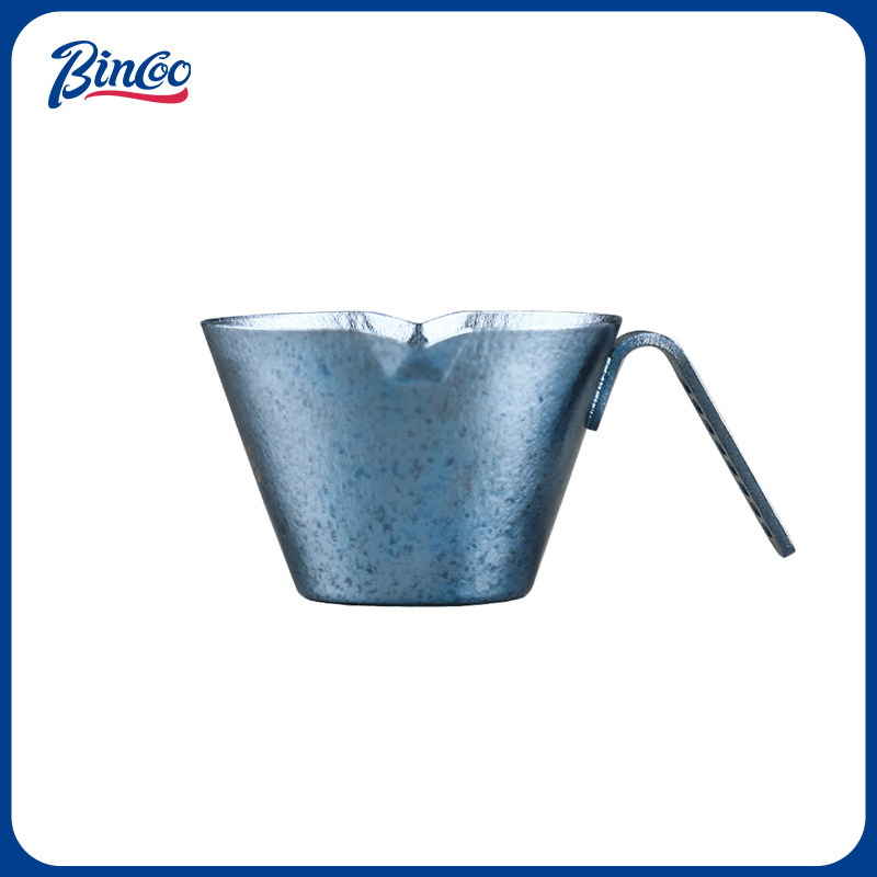 Bincoo纯钛咖啡萃取杯意式浓缩咖啡量杯咖啡液90ML接液杯奶盅器具