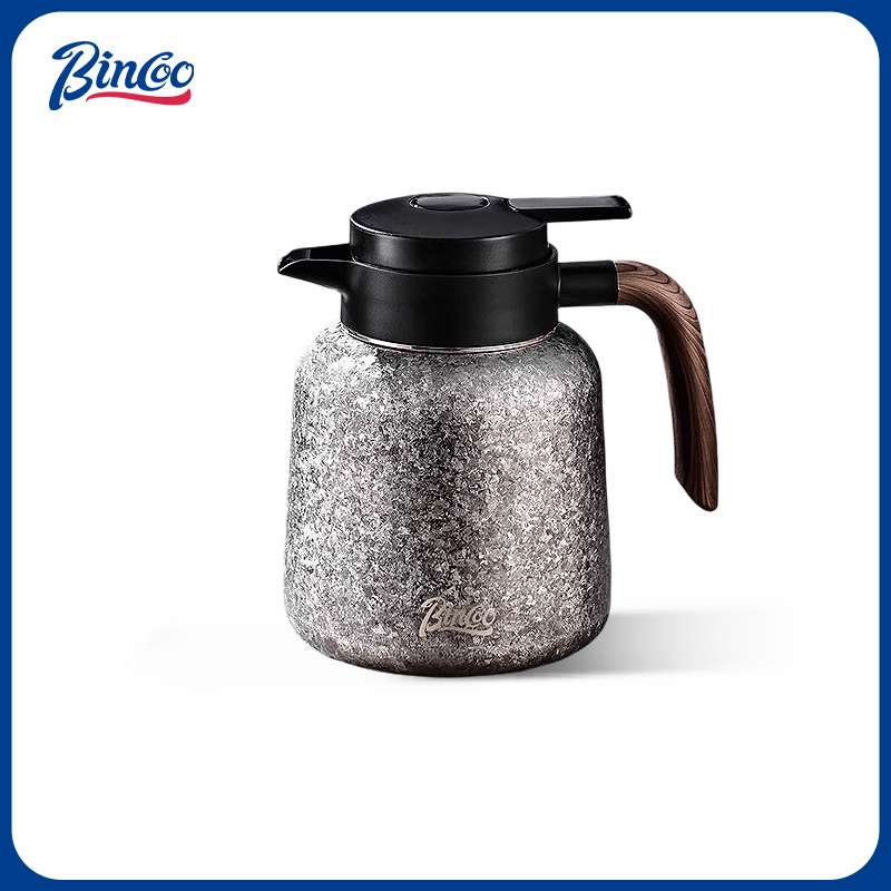 Bincoo纯钛咖啡壶家用大容量保温壶显温办公室焖茶壶闷泡壶热水瓶