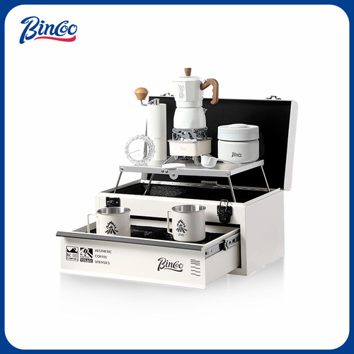 Bincoo双阀摩卡壶户外咖啡壶套装