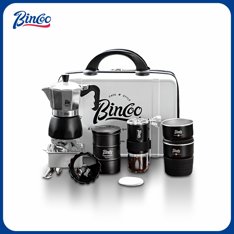 Bincoo双阀摩卡壶手提收纳箱