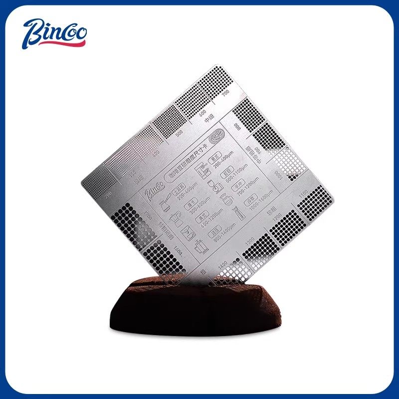 Bincoo研磨度参考卡咖啡粉对比粗细卡磨咖啡豆刻度颗粒测量尺子,餐饮具,配套器具,淘宝优惠券,粉丝福利购,淘宝优惠卷