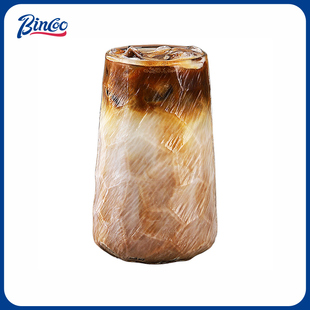 Bincoo咖啡杯高档精致复古美式Dirty玻璃杯下午茶意式浓缩拿铁杯