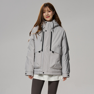 ZMOH羽绒服情侣款2025年冬季新款男士外套夹克防风保暖女户外棉服