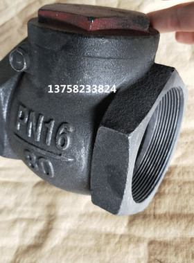 热销加厚铸铁止回阀丝口H14T卧式内螺纹逆止阀DN40 65 80管道单向