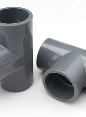 热销UPVC灰色给水管配件接头PVC直接直通45弯头立体三通四通球阀