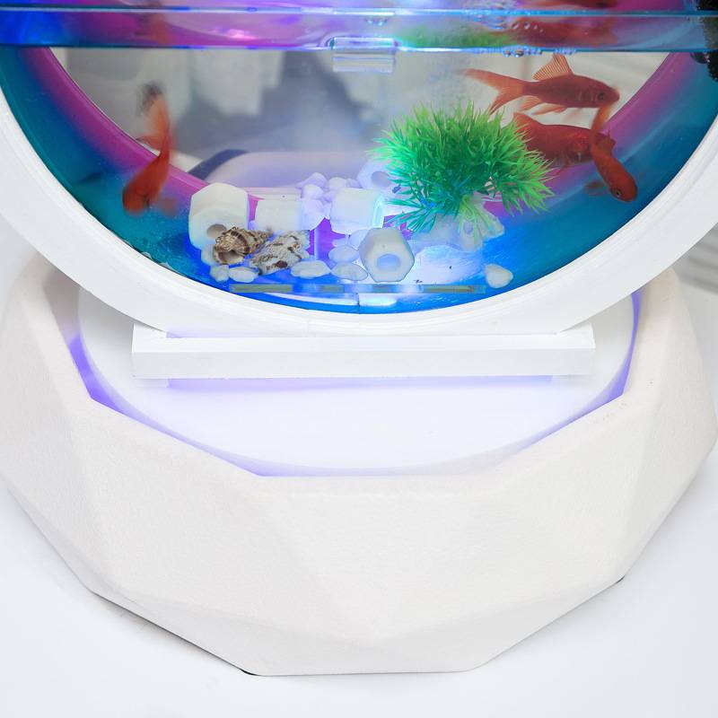 流水鱼缸摆件欧式客厅桌面创意家居喷泉流水器玄关装饰品招财送礼